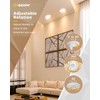 Ensenior 6 Pack 4 inch Gimbal Led Recessed Light with