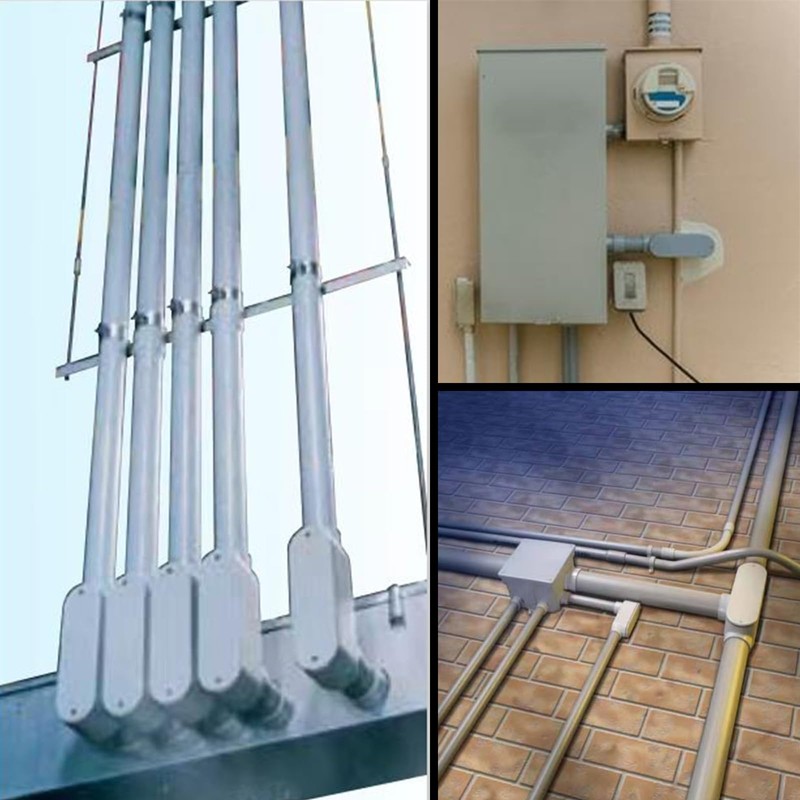 CKVIHAV 4Pack 3/4 Inch Rigid PVC Conduit Body Type C,