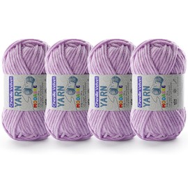 Hilo de chenilla para ganchillo de 4 unidades, hilo de manta para ganchillo, hilo esponjoso para ganchillo, hilo de bebé para ganchillo, mantas suaves, peso por rollo, 50 g/1.76 oz, longitud 60 m/65