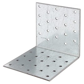 Alberts 330903 Perforated Plate Angle Sendzimir-Galvanised 100 x 100 x 100 mm