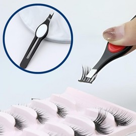 Precision Slant Tip Tweezers for Eyebrows and Fine Hair Tweezers 3ea