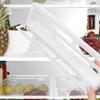 jojofuny 3Pcs Adjustable Refrigerator Divider: Space-Saving Refrigerator Partition Bins for