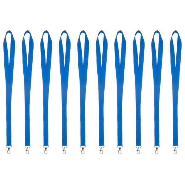 Karteo Lanyard with Carabiner Light Blue [Pack of 10] Lanyard