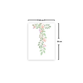 Le Jardin du Lin Printed Cotton Bags with Drawstring, Shopping Bag, Fabric Bag, Fabric Bag, Vegetable Bag, Reusable, Environmentally Friendly, Multipurpose, Foldable, Size: 40 x 50 cm