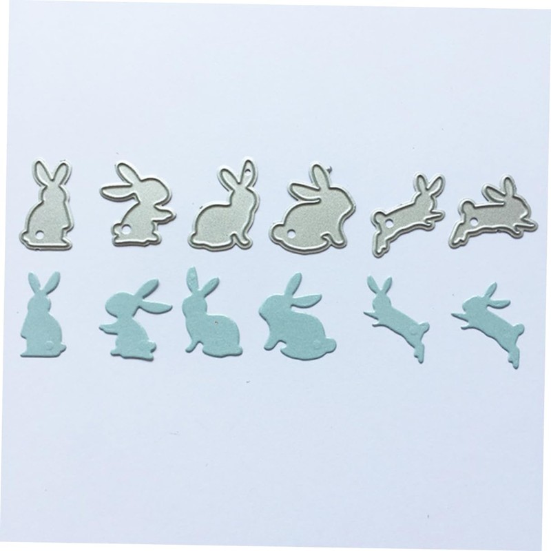 VILLFUL 2 Set Mini Rabbit Carbon Steel Cutting Dies for