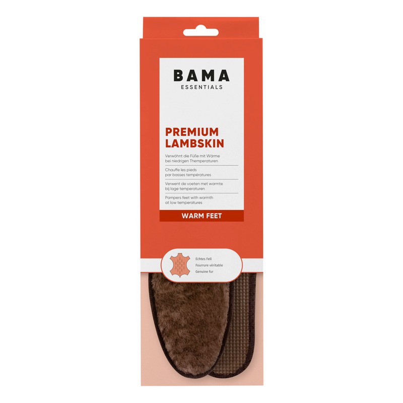 bama ROYAL Winter Insoles Sheepskin Size 36-46 Brown brown Size:38