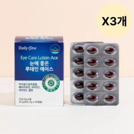 Daily One [Seller Herb Food] Daily One Lutein Gift, Good for Eyes 60 Capsules / [셀러허브 식품] 데일리원 눈에 좋은 루테인 선물 60캡슐 X3개