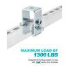 Upgrade Channel Trolley Track Hanger Bracket for UNISTRUT Strut Channel,