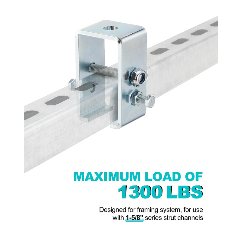 Upgrade Channel Trolley Track Hanger Bracket for UNISTRUT Strut Channel,