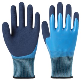 KRYMSON 1 Pair of Latex Gloves, Work Gloves, Waterproof Gloves, Warm Winter Gloves, Suitable for Outdoor Riding, Agricultural Work, Maintenance Work on the Construction Site, etc