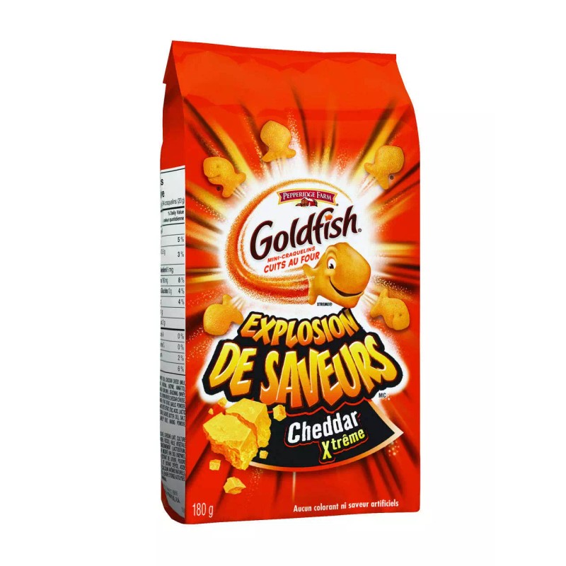 Campbell's Pepperidge Goldfish Extreme Cheddar, 180g/6.34oz. {Imported from Canada}
