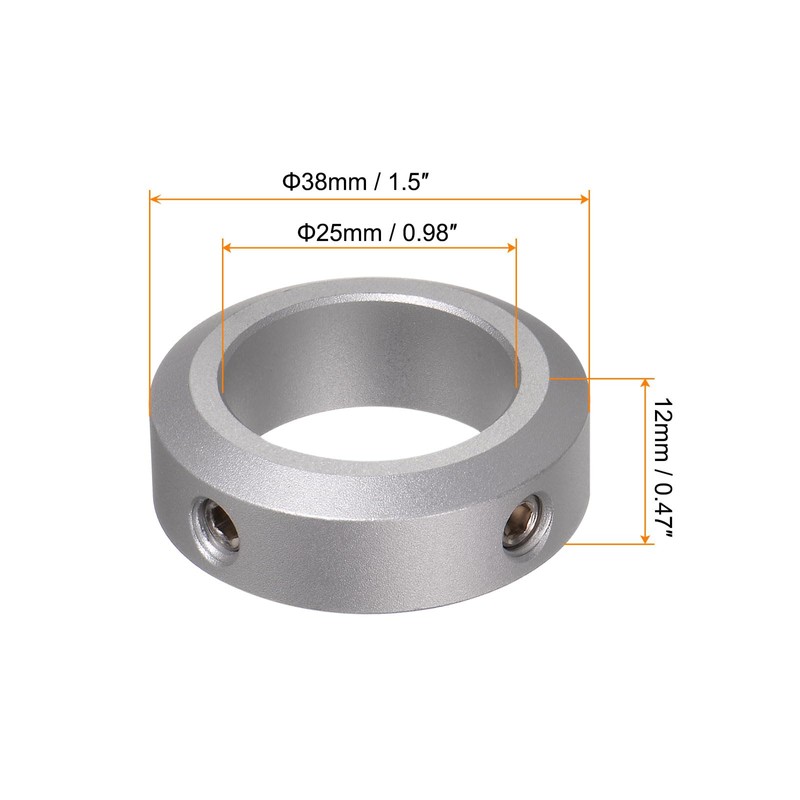 QUARKZMAN Set of 2 Adjusting Rings Shaft 25 mm Bore