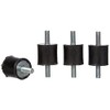 Set of 4 Machine Foot Furniture Feet Rubber Metal Element