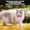 FDGGT Pack of 3 Bow Collar, Adjustable Pet Collar, Cute