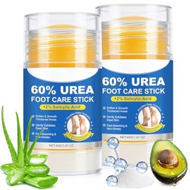 60% urea con 2% ácido salicílico urea en barra para el cuidado de pies, crema de pies para talones secos agrietados y cuidado de callos, hidratante ex