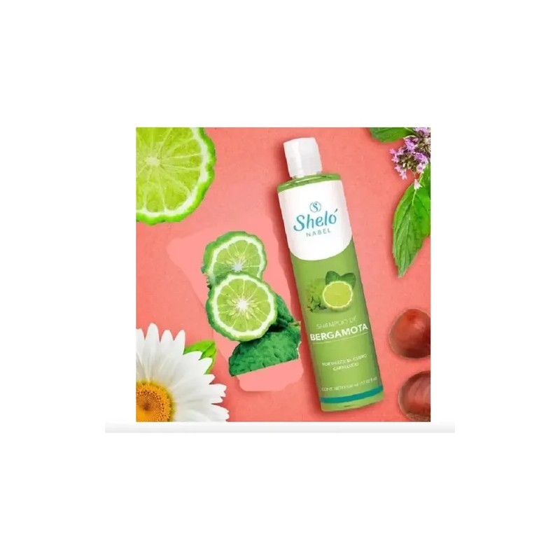 Shampoo Bergamota Original Caida Cabello 530 Ml Shelo Nabel.