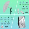 MERXENG Photography Lighting Kit with Backdrops LED Umbrella Softbox Continuous