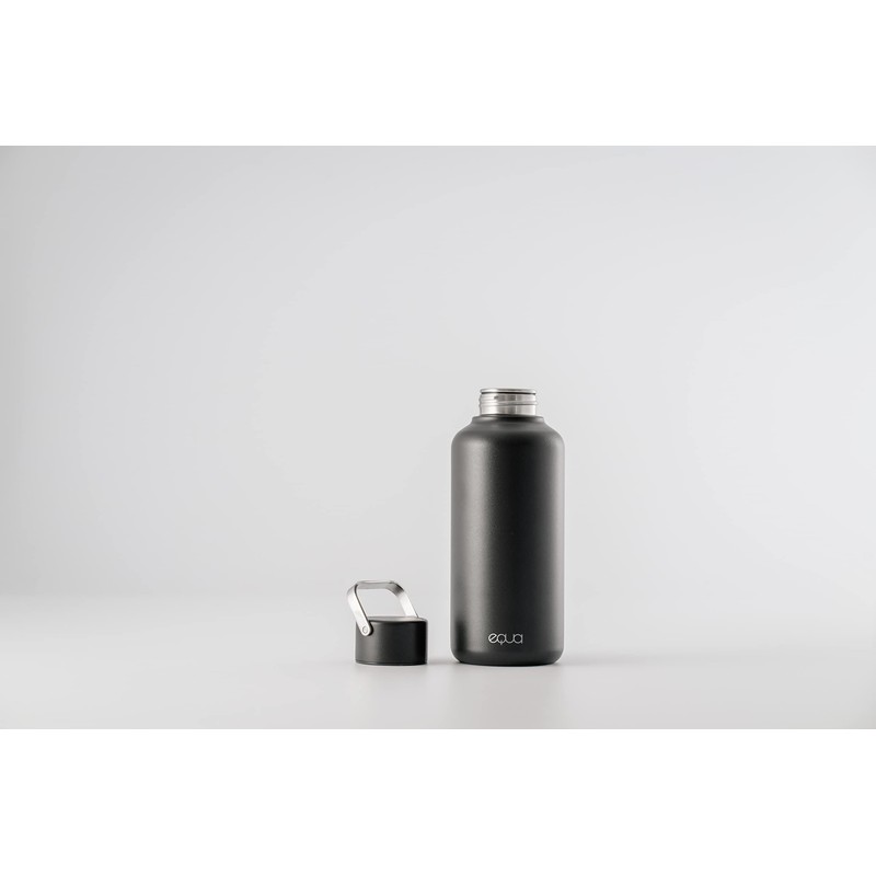 EQUA Timeless Stainless Steel Water Bottle, 600 ml, BPA-Free, Leak-Proof,