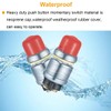 MKBKLLJY 2 Pcs Push Button Momentary Starter Switch 12V 50A