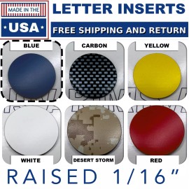 Advanced Trims Pontiac FireBird/Trans Am 1993-2002 Rear Bumper ABS Letters Inserts Blue