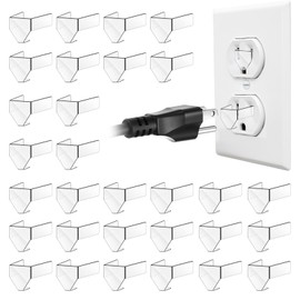 HJZHII 20 Pcs Loose Outlet Fix Plug for 3 Prong, Socket Outlet Tightener Insert Tiny Plastic Snug Plugs for Safety and Cut Off Electricity fit Most Loose Outlets