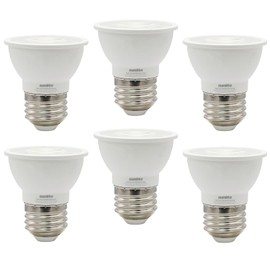 Sunlite LED PAR16 Dimmable, Short Neck Recessed Spotlight Light Bulb, 6-Watt, (50W Halogen Replacement) 500 Lumens, Medium E26 Base, 90 CRI, ETL Listed, 6 Count, 5000K Daylight