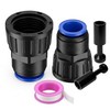 2 Pack Faucet Adapter 3/4" to 3/8" Quick Connect Drip