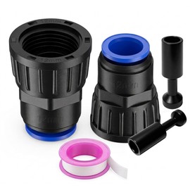 2 Pack Faucet Adapter 3/4" to 3/8" Quick Connect Drip Irrigation Connector