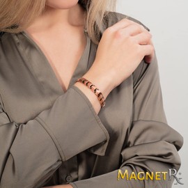 MagnetRX® Pure Copper Magnetic Bracelet for Women - Ultra Strong Magnetic Copper Bracelets - Adjustable Length with Size Tool Women's Bracelets