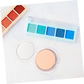 WOONEKY 2pcs Refillable Cushion Puff Box Portable Make-up Powder Container for Loose Powder Cream Storage Compact Built Puff for Go Use