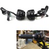 Evomosa Motorcycle Handlebar Switch, 25 mm Push Button Switch, Black,