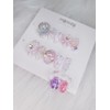 Ribbon bear aqua ball nail tip handmade 12p composition -