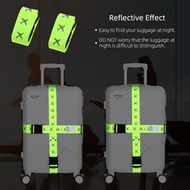 Large Luggage Strap Suitcase Straps Blue Suitcase Identification, Green and green