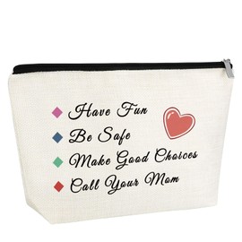 Gfhzdmf Funny Quote Gifts for Girl Women Makeup Bag New Driver Gift for Daughter Sister Friend Bff Bestie Cosmetic Bag with Zipper Christmas Birthday Gift for Her Travel Pouch