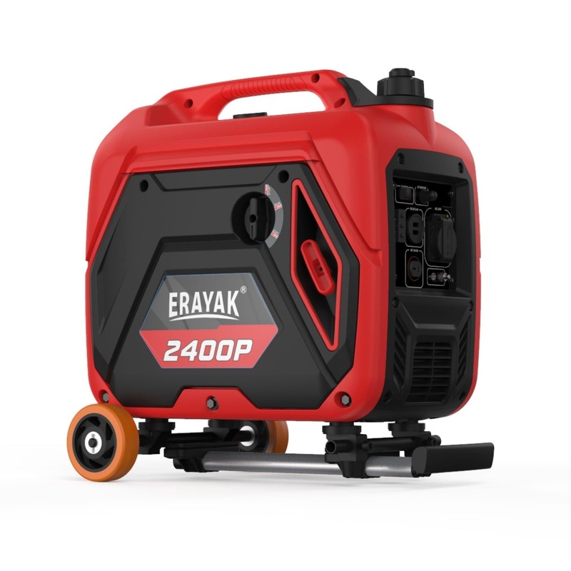 Erayak Wheel Kit For Portable Generators with Extending Telescopic Handle,
