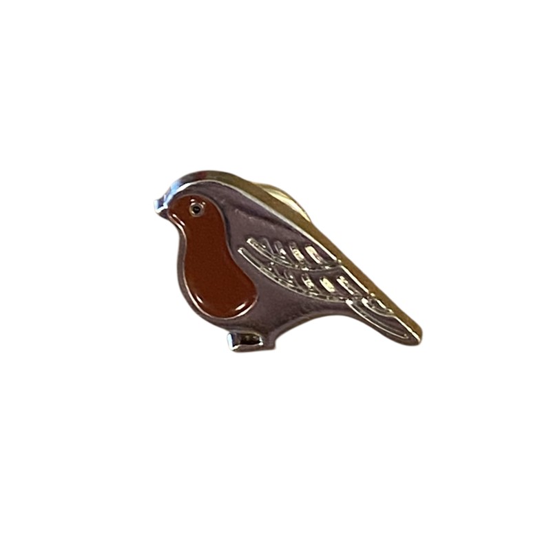 Remembrance Red Robin Pin Badge Verse Card