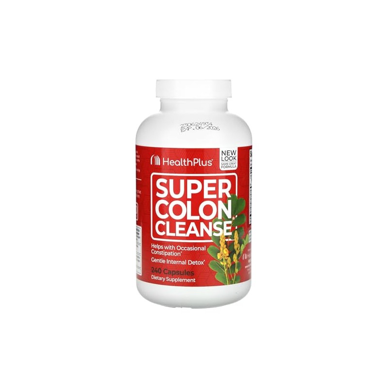 Health Plus Inc Super Colon Cleanse 530 mg 240 Capsules,