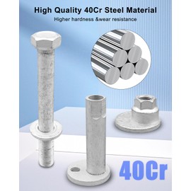 AUGREX 2 Pack of Rear Camber Caster Alignment Bolt Kit w/Nuts Cam Adjustor Fit for TOYOTA RAV4 2000-2005 MATRIX 2002-2004, Replace 48409-42020