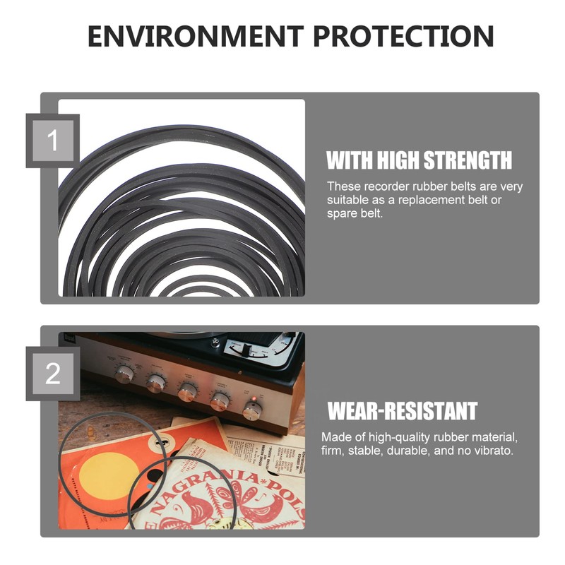 60 Pcs Tape Recorder Belt Machine Belt Casettes Tape Recorder