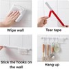 TTYGRHQ 2Pcs Multifunctional Slide Rail Hook, Adhesive Wall Hooks Rack