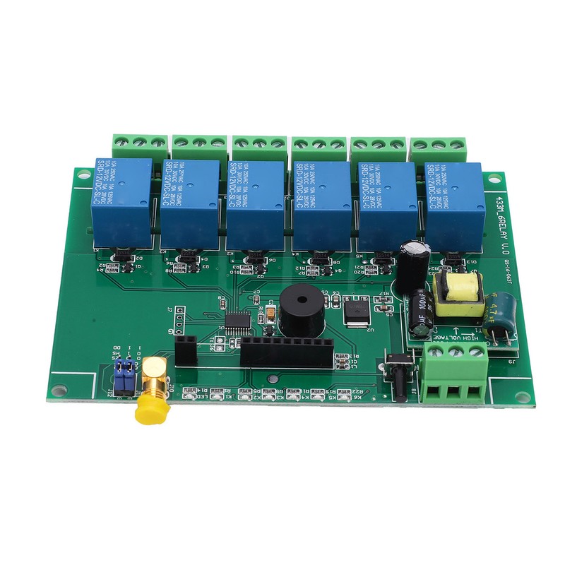 Relay Board 6 Channel RF Remote Control Relay Module for