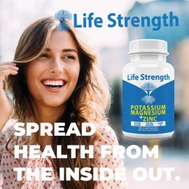 Life Strength Suplementos De Magnesio Y Zinc, 90 Cpsulas , ,                                                                                          