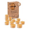 Hyoola Pure Beeswax Tea Lights, Handmade Decorative Unscented, Tealight Candles,