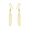 Philip Jones Gold Plated Feather Earrings