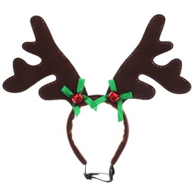 OATIPHO Dog Christmas Elk Reindeer Antlers Headband, Christmas Pets Headwear, Dog Xmas Hair Hoop Christmas Pet Costume for Pet Cat Dog Photo Prop Party Decoration