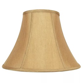 Mestar Decor Gold Hand Made Fabric Bell Lamp Shade for Table Lamp 8" x 16 "x 12" (Spider)