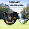 Mallet Putter Head Cover, Magnetic Closure, Black PU Leather, Odyssey