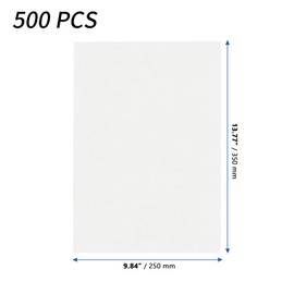 CHUIFAI Pack of 500 Baking Paper Cuts, 25 x 35 cm Rectangular Baking Paper, Parchment Paper, Greaseproof Paper, Non-Stick Baking Paper, White, Deli Wax Paper for Baking