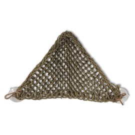 PENN-PLAX Reptology Lizard Lounger Corner Triangle – 100% Natural Seagrass Fiber – Great for Bearded Dragons, Anoles, Geckos, Iguanas, and Other Reptiles – Small