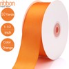 Hoisre 1-1/2 inch Orange Polyester Ribbon 50 Yards for Wedding